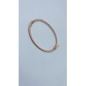 Bracciale manetta oro rosa satinato apertura a molla