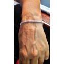 Bracciale tennis oro bianco e zaffiri 1.50ct