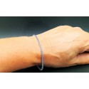 Bracciale tennis oro bianco e zaffiri 1.50ct