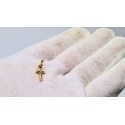 Ciondolo Croce senza Cristo in oro giallo 2.1x0,9cm