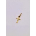 Ciondolo Croce senza Cristo in oro giallo 2.1x0,9cm
