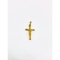 Croce con Cristo In Oro Giallo 2.5x1