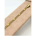 Bracciale ragazzo oro giallo 3+1 18cm