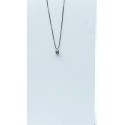 Collana punto luce oro bianco e diamante 0,07ct collezione semplicemente
