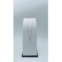 Collana punto luce oro bianco e diamante 0,10ct collezione semplicemente