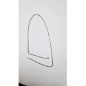 Collana corda oro bianco 