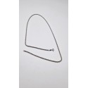 Collana corda oro bianco 