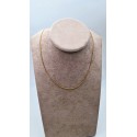 Collana oro giallo maglia rollina 45cm