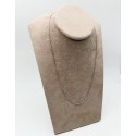 Collana oro bianco maglia rollina 45cm gr.1.76