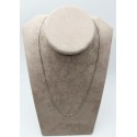 Collana oro bianco maglia rollina 45cm gr.1.76
