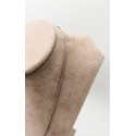 Collana oro bianco maglia corda gr1,86