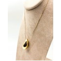 Collana girocollo con pendente goccia elettroformata 3,10cm