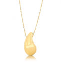 Collana girocollo con pendente goccia elettroformata 3,10cm