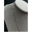Collana maglia forzatina oro bianco gr.1,28