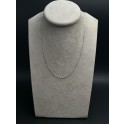 Collana maglia forzatina oro bianco gr.1,28