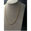 Collana corda oro giallo 750 gr.3,5 mis.44,5