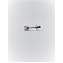 Orecchino singolo Punto Luce Oro Bianco e Diamante 0,13ct 