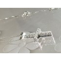 COLLANA CON CROCE DI DIAMANTI Cm. 2,0 x 1,0 CT. 0,33