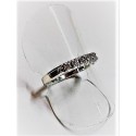 Anello veretta a 5 diamanti