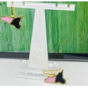 Orecchini Argento Dorato Sicilia Rosa Nero