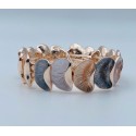 Bracciale armonia elasticizzato in ottone con conchiglie
