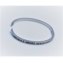 Bracciale calliope acciaio l’amicizia è amore senza fiori né velo