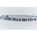 Bracciale calliope acciaio i miei figli sono l’amore della mia vita