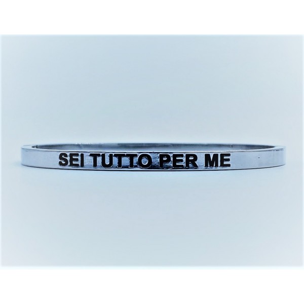 Bracciale calliope acciaio sei tutto per me