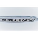 Bracciale calliope acciaio mia figlia il capolavoro della mia vita
