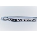 Bracciale calliope acciaio mia figlia il capolavoro della mia vita