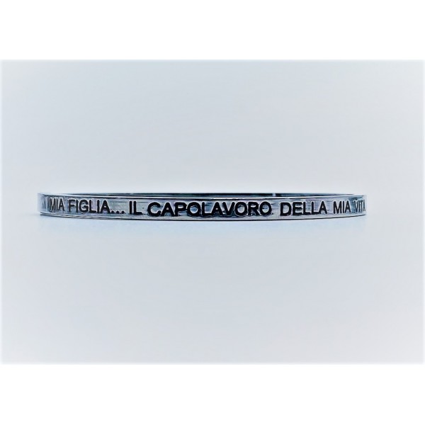 Bracciale calliope acciaio mia figlia il capolavoro della mia vita