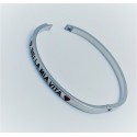Bracciale calliope acciaio sei la mia vita