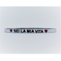 Bracciale calliope acciaio sei la mia vita