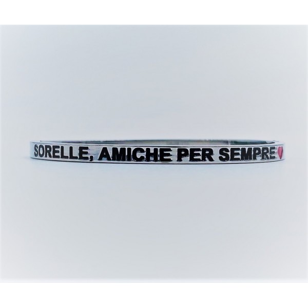Bracciale calliope acciaio sorelle amiche per sempre