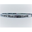Bracciale acciaio calliope siamo sorelle amiche due metà dello stesso cuore