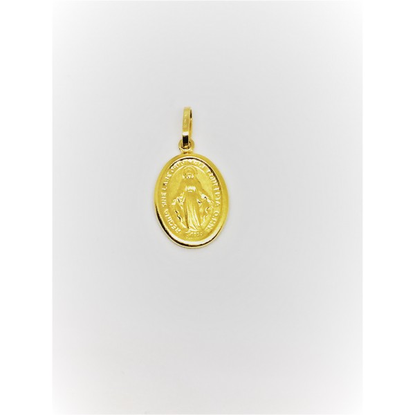 Ciondolo Madonna miracolosa oro giallo cm2x1