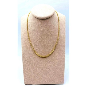 Collana Maglia Spiga in Oro Giallo