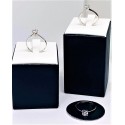 Solitario oro bianco e zircone a 6 griffe