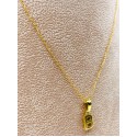 Collana lettera B oro giallo