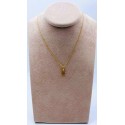 Collana lettera C oro giallo