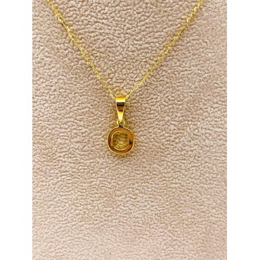 Collana Lettera O Oro Giallo