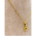 Collana Lettera O Oro Giallo