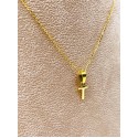Collana Lettera T Oro Giallo