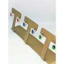 Orecchini oro bianco con pietra verde