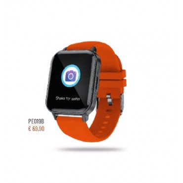 SmartWatch Paul Edward cinturino silicone arancione