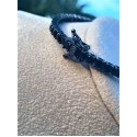 Bracciale tennis in bronzo total black e zirconia 3mm