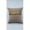 Bracciale acciaio maglie bicolore acciaio e dorato
