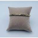 bracciale acciaio bicolore dorato e acciaio