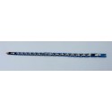 bracciale acciaio dorato e ceramica blu