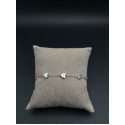 Bracciale Sweet Heart catenella in acciaio con elementi Cuori